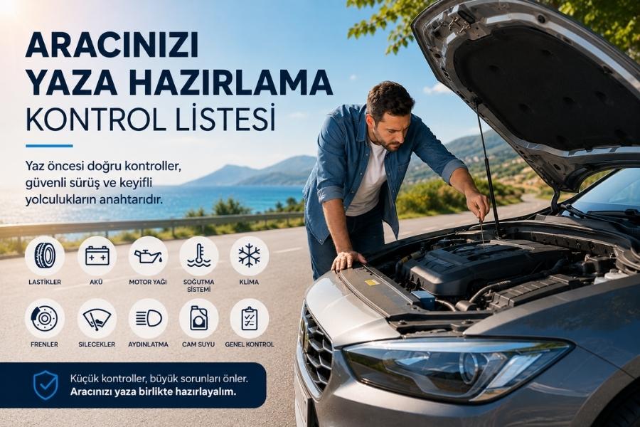 arabayi yaza hazırlama